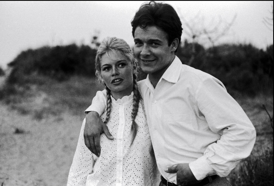 Брижит Бардо и ее муж Жак Шаррье, 1960 год