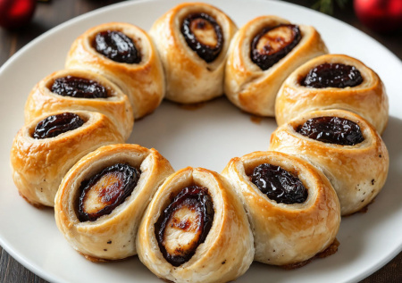 Идеальное горячее на Новый год: рулетики «Гирлянда» из курицы и чернослива. Ярко, нарядно и мгновенно съедается