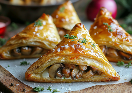 Идеальное горячее на Новый год: «Карнавальные конусы» с грибами и сметаной. Весело и красочно