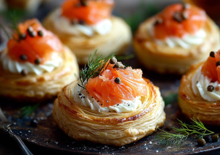 Эту закуску разобрали за 5 минут. Нежные волованы с форелью и творожным сыром — изысканно и просто