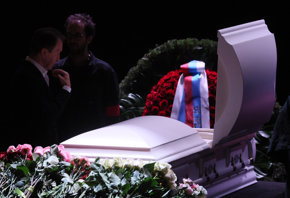 Церемония прощания с народной артисткой РФ Верой Алентовой в Московском драматическом театре имени А.С. Пушкина. Алентова скончалась на 84-м году жизни