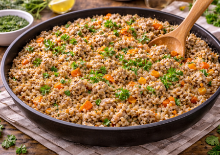 Сливки и фарш: если приготовить гречку так, не останется ни крупинки — по-купечески в одной сковороде