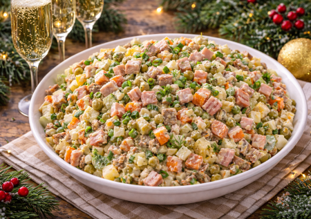 Надоел обычный? Королевский «Оливье» — вкус, проверенный временем, с дымком и невероятным вкусом