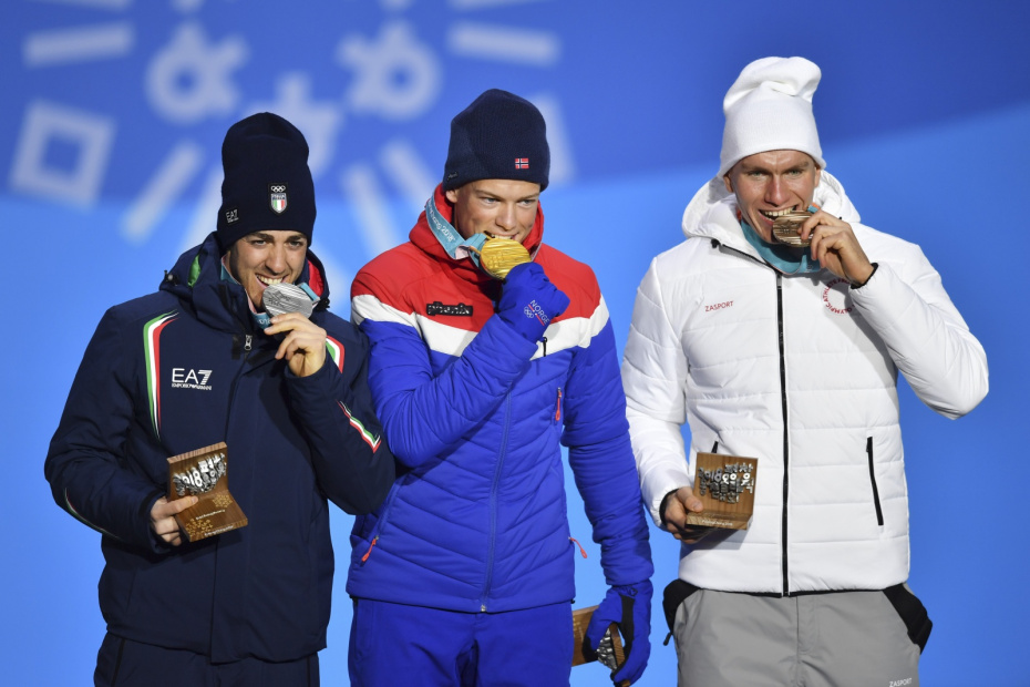 Александр Большунов на зимней Олимпиаде в Пхенчхане, 2018 год