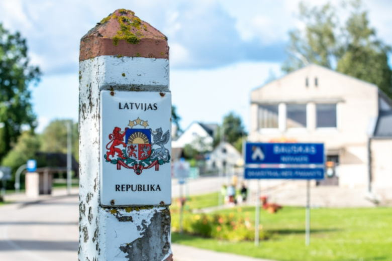 Латвийский пограничный пост