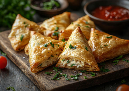 Готовлю слоеные кармашки с курицей из теста фило — 20 минут на кухне, и хрустящий перекус на столе