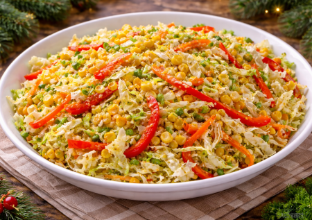 Салат «Пекинка» — популярнее мясных из-за крутой заправки: сколько ни поставь, съедают тоннами