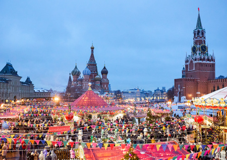 Раскрыто, туристы из каких городов проведут Новый год в Москве