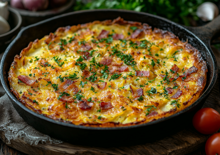 Когда семья скучает от обычных рецептов картошки, готовлю кугелис — литовская вкуснота с беконом, которая покоряет