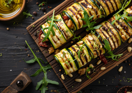 Кабачковые рулетики — новогодняя магия на тарелке: вкусно, красиво и просто!