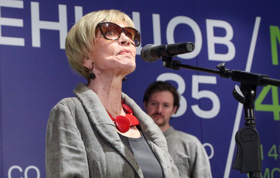 Актриса Вера Алентова на предпоказе выставки «Меньшов/Москва — 85/45»