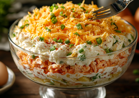 Если завалялась баночка тунца, приготовьте этот салат «Праздничный»: скрасит скучные будни