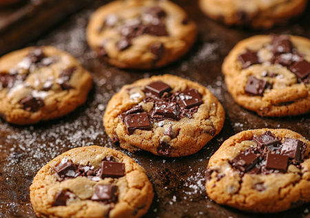 Не брауни, а «Бруки»! Готовлю шоколадное печенье с жидкой серединкой и кусочками темного шоколада. Американский хит