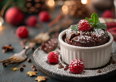 Шоколадный фондан от Юлии Высоцкой: маленький кусочек рая на вашем новогоднем столе