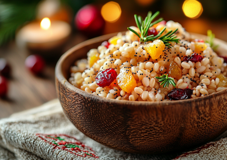 Неожиданно, но вкусно: готовлю кутью из перловки с цукатами и клюквой. Новый взгляд на рождественскую классику