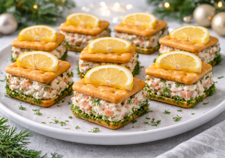 Закуска-пятиминутка с сырными крекерами: под вино и шампанское — эффектно, быстро и очень вкусно