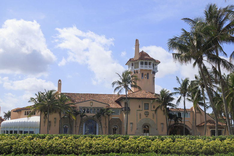 Вид на Мар-а-Лаго, нынешнюю резиденцию Дональда Трампа