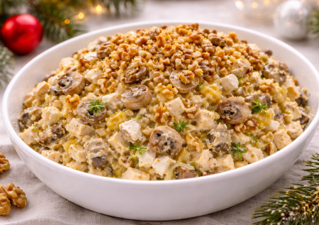 Всего-то нужно пожарить лук — и этот салат не забудут: готовим «Чиполлино»