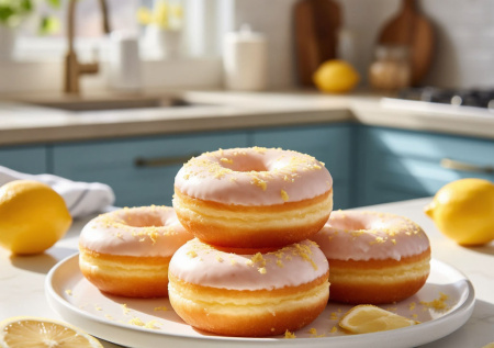 С этой выпечкой и утро становится ярким — лимонные пончики на минералке: воздушные, как облако, и очень быстрые