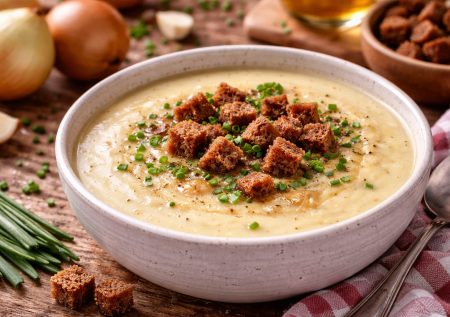 Картошка, лук и сливки — быстрый суп, который поможет восстановиться: идеально после новогодней ночи и кучи майонезных салатов