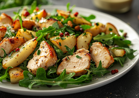 Груша, карамель и сыр бри! Готовлю салат «Янтарный». Праздничный вкус за 20 минут