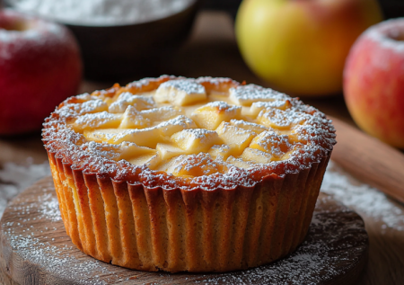 С этим чудом и булочки не нужны — яблочный кекс за пять минут: тесто на сметане и корице