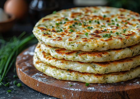 3 картошки, 3 яйца — и обалденный завтрак через 10 минут на столе: ароматная лепешка на сковороде