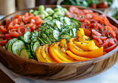 Овощной салат «Зимний» без майонеза: ничего варить и утрамбовывать слоями не нужно, нарезал — и готово