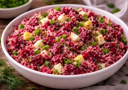 Простой салат со свёклой, который разгружает желудок и печень: 4 бюджетных ингредиента