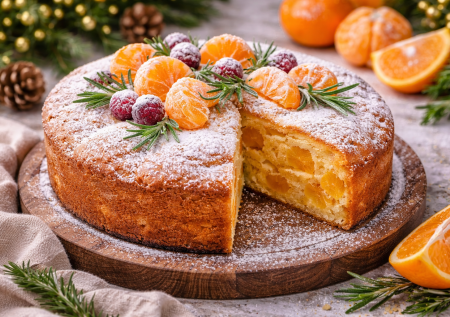 Мандариновая шарлотка — это символ Нового года. Ее обожает вся семья, и готовится она просто