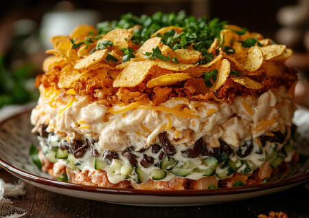 На замену классическим блюдам готовлю салат с чипсами: знакомые ингредиенты, обалденный вкус