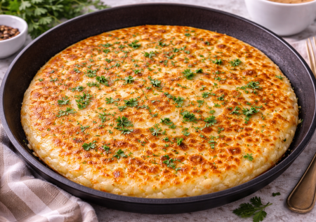 Кефир, творог и сыр — тройка для самой вкусной лепешки. Она станет вашей любимой на завтрак