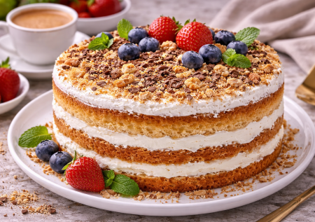 Шедевр из простой сметаны: нежный торт «Сметанник», который получается всегда и готовится на скорую руку