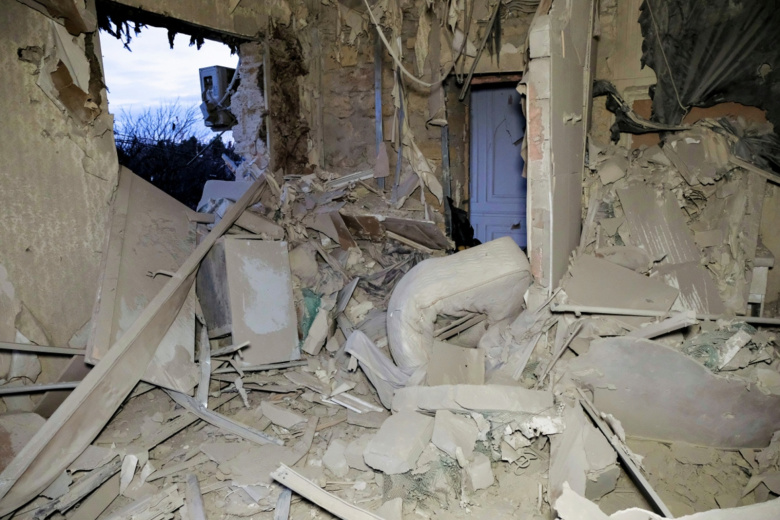 Последствия атаки БПЛА ВСУ на село Хорлы в Херсонской области