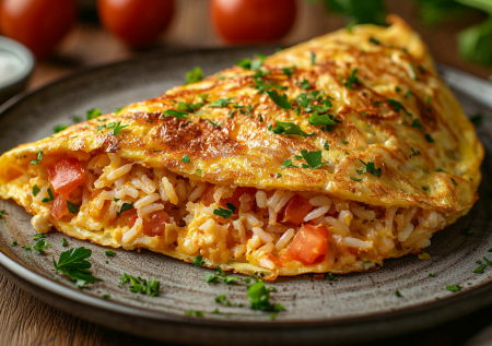 Омлет с рисом: сытный, сбалансированный завтрак с яйцами — зарядит энергией надолго