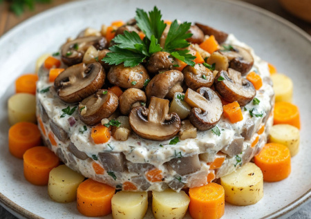 Оливье доели. Настало время для новых салатов — «Сельдь под лисьей шубкой». Вкусно и оригинально