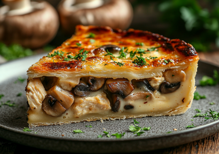 Жульен готовлю по-новому — семья уплетает за обе щеки: собираю в формате пирога и получаю вкусняху