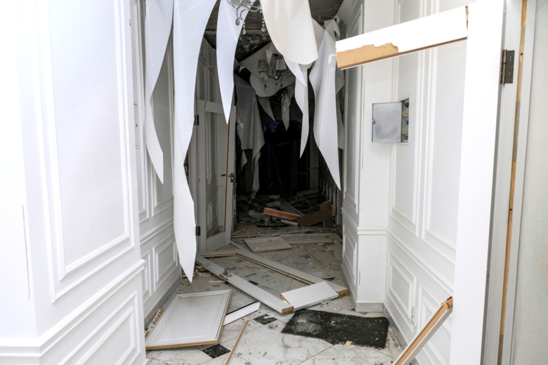 Последствия атаки БПЛА ВСУ на село Хорлы в Херсонской области