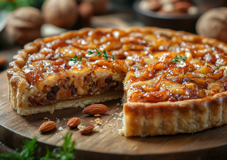 С десертами больше не парюсь — всегда выручает этот восточный пирог! Замешиваю простое тесто и накрываю шапкой вкуснющей начинки