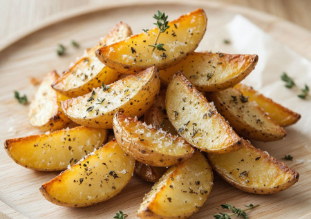 Хрустящее золото для будничного ужина. Картофельные дольки с пармезаном и прованскими травами — просто, сытно, безупречно