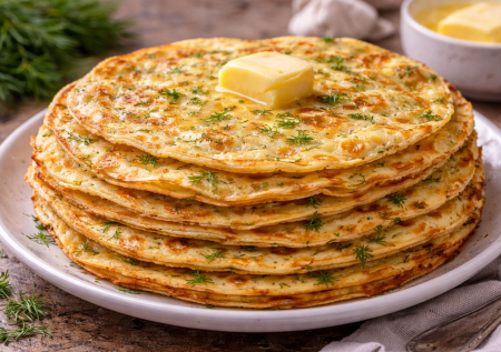 Сырные блинчики под любую начинку или просто с маслом к чаю: быстрые и невероятно вкусные