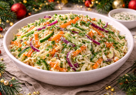 Капустный салат станет хитом застолья: добавьте в заправку это — она делает вкус совсем не «столовским»