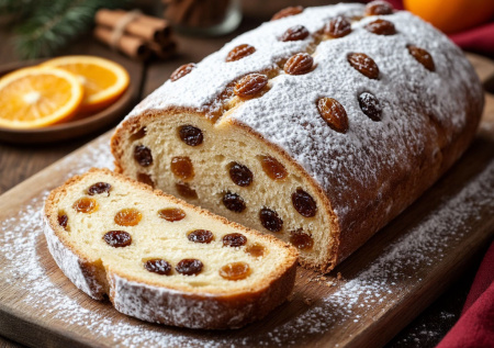 Немецкая сказка к Рождеству: знаменитый дрезденский штоллен с изюмом и ромом — простые ингредиенты и легкая сборка