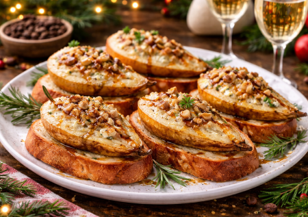 И десерт, и закуска к шампанскому: запеченные груши с сыром — это просто божественно