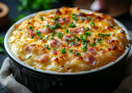 Прямо с противня на стол! Деревенская запеканка с пылу с жару — нужны картошка, колбаски и сыр