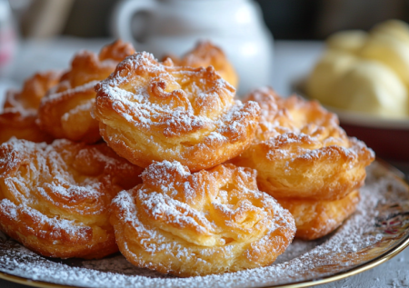 Украинские вергуны на Рождество — хрустящие «ушки» в сахарной пудре. Тают во рту, исчезают за минуты