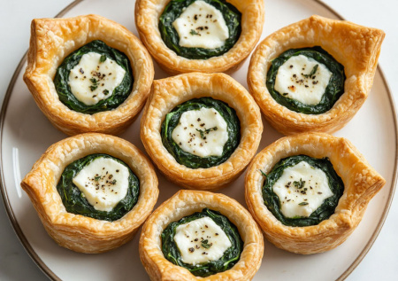 Проще омлета, а смотрится как десерт. Корзиночки со шпинатом и фетой — полезно, сытно и очень красиво