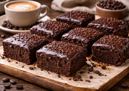 Быстрые брауни дадут фору любым покупным пирожным: шоколадные, мягкие и из простых продуктов