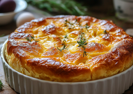 Белорусская драчена — запеченная пышка из яиц и муки. Проще омлета, а вкус — настоящая домашняя магия