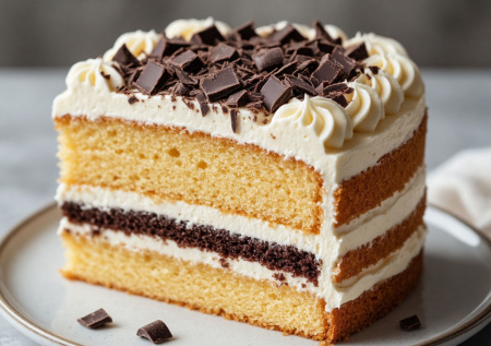 Медовые коржи, сметанный крем и  шоколад — торт «Ностальгия». Свежий, воздушный и изящный